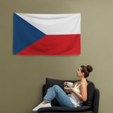 Czech Republic Czechia Česko Flag Wall Decor Art Print Banner Gift Ideas