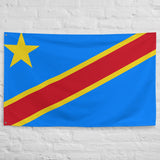 Democratic Republic of the Congo Kinshasa Flag Wall Decor Art Print Banner Gift Ideas