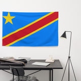 Democratic Republic of the Congo Kinshasa Flag Wall Decor Art Print Banner Gift Ideas
