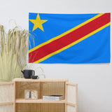Democratic Republic of the Congo Kinshasa Flag Wall Decor Art Print Banner Gift Ideas