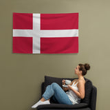 Denmark Danish Flag Wall Decor Art Print Banner Gift Ideas