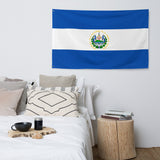 El Salvador Salvadoran Flag Wall Decor Art Print Banner Gift Ideas