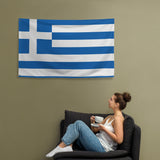 Greece Greek Flag Wall Decor Art Print Banner Gift Ideas