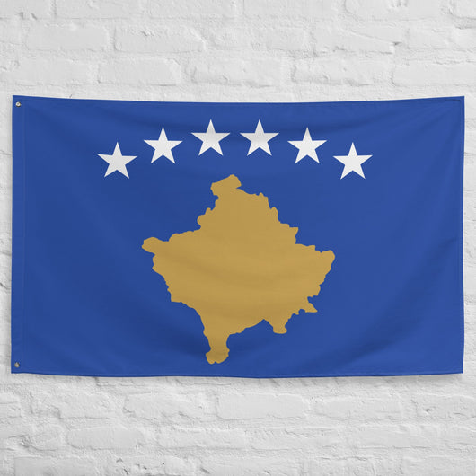 Kosovo Kosovar Flag Wall Decor Art Print Banner Gift Ideas