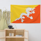 Bhutan Bhutanese Flag Wall Decor Art Print Banner Gift Ideas