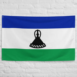 Lesotho Basotho Flag Wall Decor Art Print Banner Gift Ideas