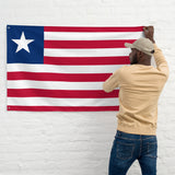 Liberia Liberian Flag Wall Decor Art Print Banner Gift Ideas