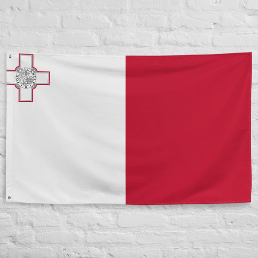 Malta Maltese Flag Wall Decor Art Print Banner Gift Ideas