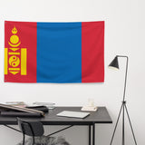 Mongolia Mongolian Flag Wall Decor Art Print Banner Gift Ideas
