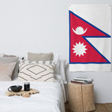 Nepal Nepalese Flag Wall Decor Art Print Banner Gift Ideas