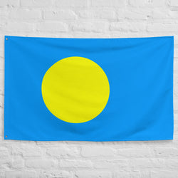 Palau Palauan Flag Wall Decor Art Print Banner Gift Ideas