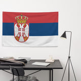 Serbia Serbian Flag Wall Decor Art Print Banner Gift Ideas