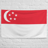 Singapore Singaporean Flag Wall Decor Art Print Banner Gift Ideas
