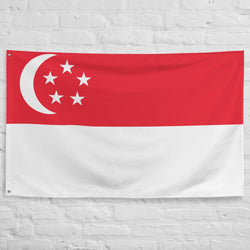 Singapore Singaporean Flag Wall Decor Art Print Banner Gift Ideas