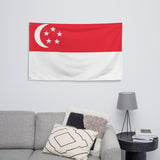Singapore Singaporean Flag Wall Decor Art Print Banner Gift Ideas