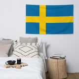 Sweden Sverige Swedish Flag Wall Decor Art Print Banner Gift Ideas