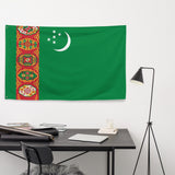 Turkmenistan Turkmen Flag Wall Decor Art Print Banner Gift Ideas