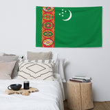 Turkmenistan Turkmen Flag Wall Decor Art Print Banner Gift Ideas