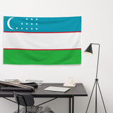 Uzbekistan Uzbek Flag Wall Decor Art Print Banner Gift Ideas