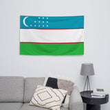 Uzbekistan Uzbek Flag Wall Decor Art Print Banner Gift Ideas
