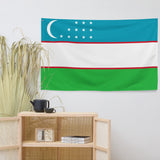 Uzbekistan Uzbek Flag Wall Decor Art Print Banner Gift Ideas