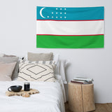 Uzbekistan Uzbek Flag Wall Decor Art Print Banner Gift Ideas