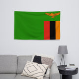 Zambia Zambian Flag Wall Decor Art Print Banner Gift Ideas