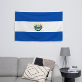 El Salvador Salvadoran Flag Wall Decor Art Print Banner Gift Ideas