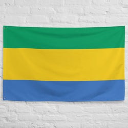 Gabon Gabonese Flag Wall Decor Art Print Banner Gift Ideas