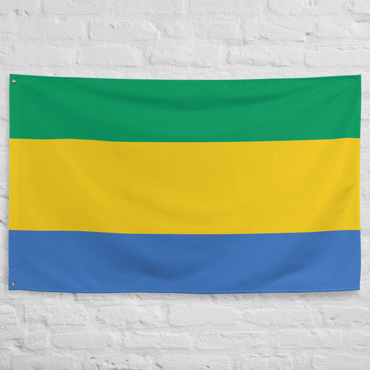 Gabon Gabonese Flag Wall Decor Art Print Banner Gift Ideas