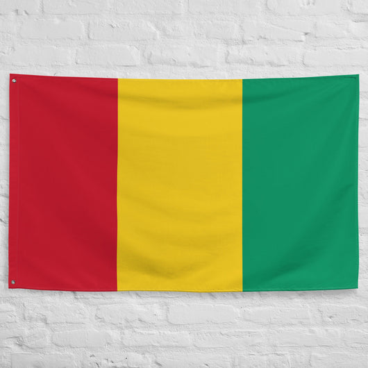 Guinea Guinean Flag Wall Decor Art Print Banner Gift Ideas