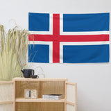 Iceland Island Icelandic Flag Wall Decor Art Print Banner Gift Ideas