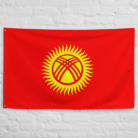 Kyrgyzstan Kyrgyz Flag Wall Decor Art Print Banner Gift Ideas