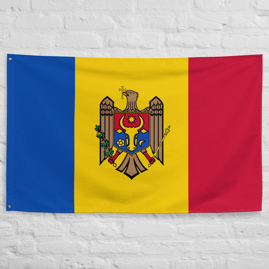 Moldova Moldovan Flag Wall Decor Art Print Banner Gift Ideas