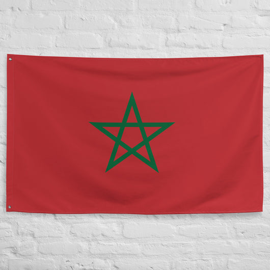 Morocco Moroccan Flag Wall Decor Art Print Banner Gift Ideas