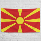 North Macedonia Macedonian Flag Wall Decor Art Print Banner Gift Ideas