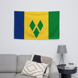 Saint Vincent and the Grenadines Flag Wall Decor Art Print Banner Gift Ideas