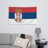 Serbia Serbian Flag Wall Decor Art Print Banner Gift Ideas