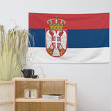 Serbia Serbian Flag Wall Decor Art Print Banner Gift Ideas