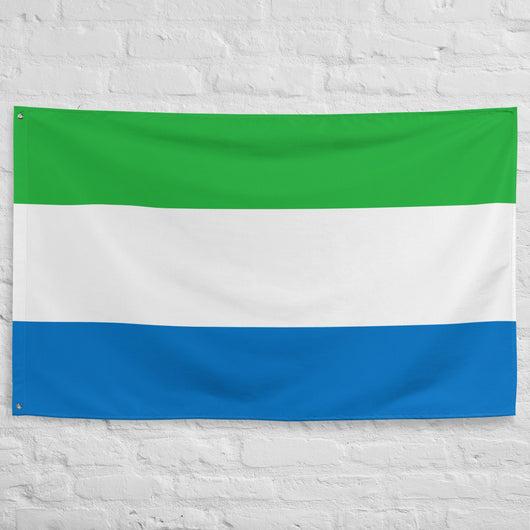 Sierra Leone Leonean Flag Wall Decor Art Print Banner Gift Ideas