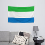 Sierra Leone Leonean Flag Wall Decor Art Print Banner Gift Ideas