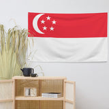 Singapore Singaporean Flag Wall Decor Art Print Banner Gift Ideas
