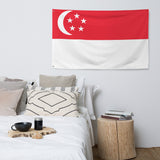 Singapore Singaporean Flag Wall Decor Art Print Banner Gift Ideas