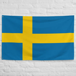 Sweden Sverige Swedish Flag Wall Decor Art Print Banner Gift Ideas