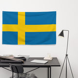 Sweden Sverige Swedish Flag Wall Decor Art Print Banner Gift Ideas