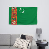 Turkmenistan Turkmen Flag Wall Decor Art Print Banner Gift Ideas