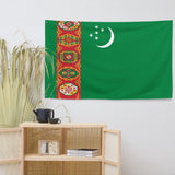 Turkmenistan Turkmen Flag Wall Decor Art Print Banner Gift Ideas