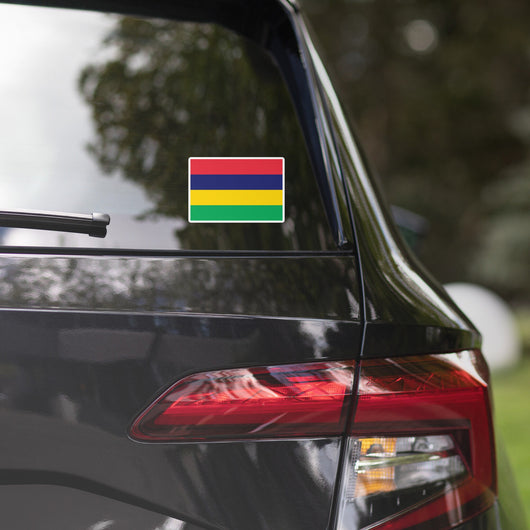 Mauritius Mauritian Flag Car Sticker Laptop Decal Stickers Travel Souvenir Gift Idea