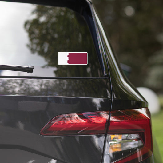 Qatar Qatari Flag Car Sticker Laptop Decal Stickers Travel Souvenir Gift Idea