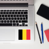 Belgium Belgian Flag Laptop Sticker Decal Stickers Travel Souvenir Gift Idea